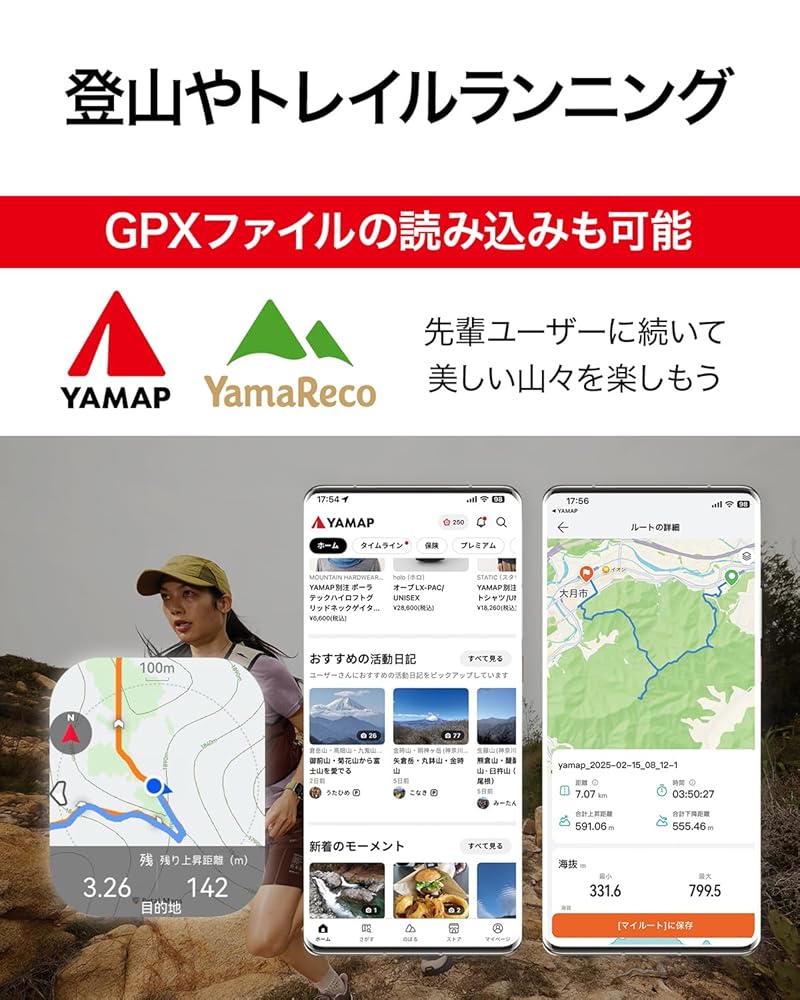 HUAWEI WATCH FIT 4 Pro スマートウォッチ 薄型軽量 ゴルフ機能 アウトドアに適した気圧計と測位システム 画像6