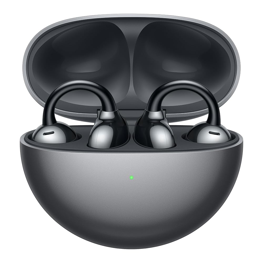 HUAWEI FreeClip ワイヤレスイヤホン Bluetooth オープンイヤー イヤーカフ型 3段階音量調整 耳を塞がないイヤホン 軽量約5.6g(本体) T0017