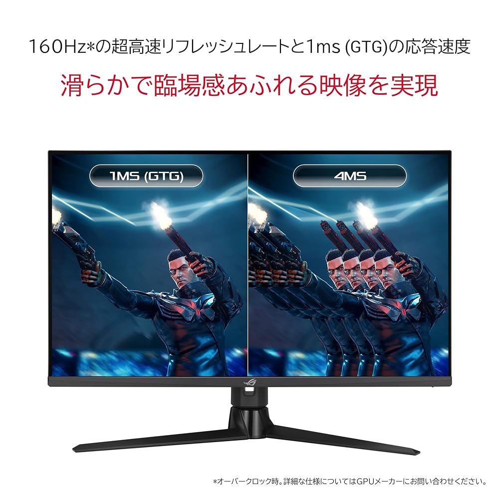 ASUS 4K ゲーミングモニター ROG Swift XG32UQ 32インチ/4K/160Hz/HDMI 2.1 DP/IPS/1ms/DisplayHDR 600/量子ドット技術/可変オーバードライブ/PS5/国内正規品 画像3