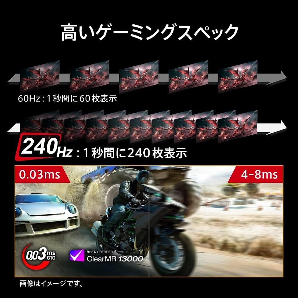 MSI QD-OLED ゲーミングモニター MPG 272URX QD-OLED 26.5インチ/4K/QD-OLEDパネル/240Hz/0.03ms(GTG)ハードウェアブルーライトカット 画像5
