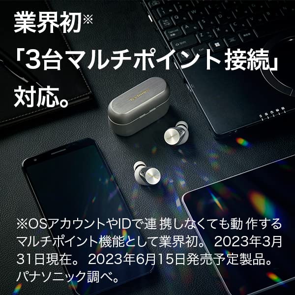 パナソニック テクニクス ワイヤレスイヤホン EAH-AZ80-K ブラック bluetooth ノイズキャンセリング 3台マルチポイント IPX4 LDAC対応 ハイレゾ音質再生 画像5