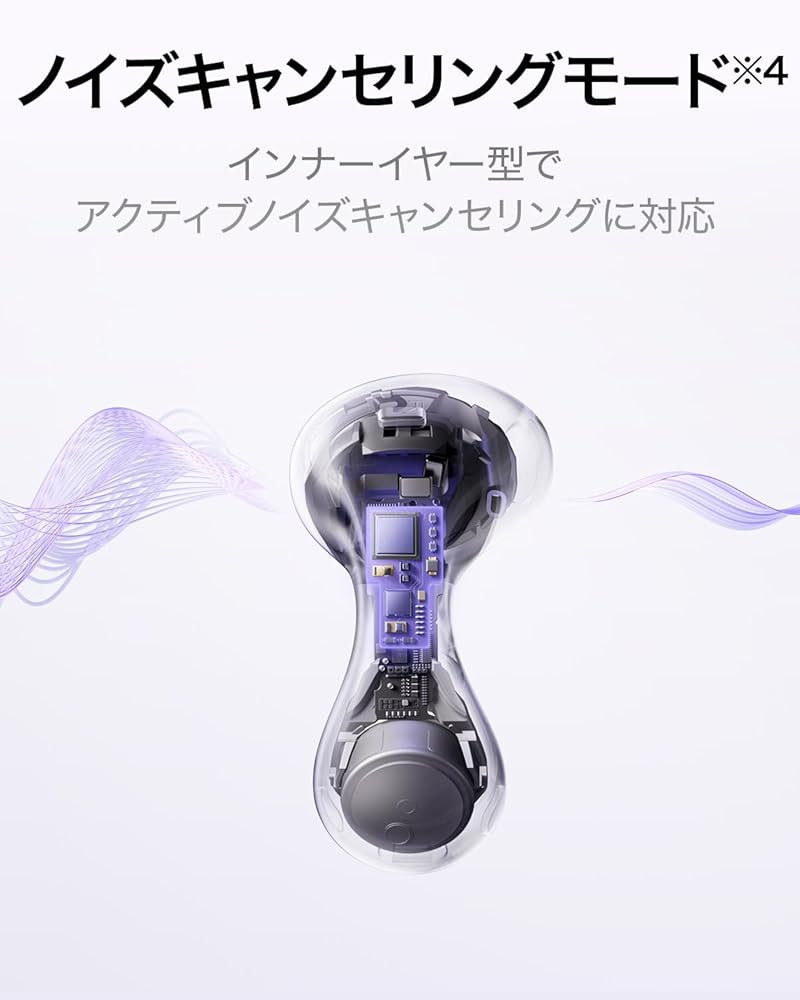 HUAWEI FreeBuds 6 ワイヤレスイヤホン Bluetooth インナーイヤー型 快適な装着感 アクティブノイズキャンセリング 通話ノイズキャンセリング-95dB ハイレゾ認証 T0020 画像6