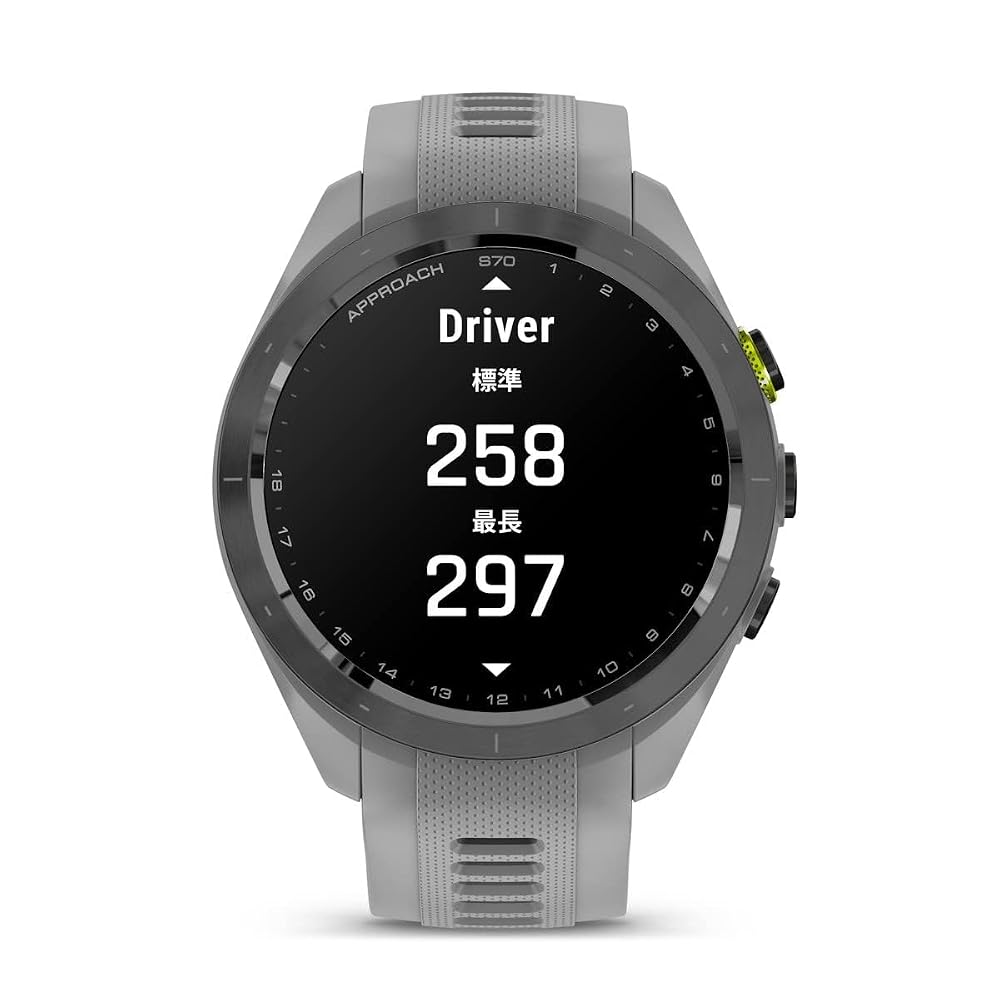 ガーミン(GARMIN) Approach S70 42mm Gray AMOLED(有機EL)ディスプレイ搭載 ゴルフウォッチ GPSマップ Suica対応 画像6