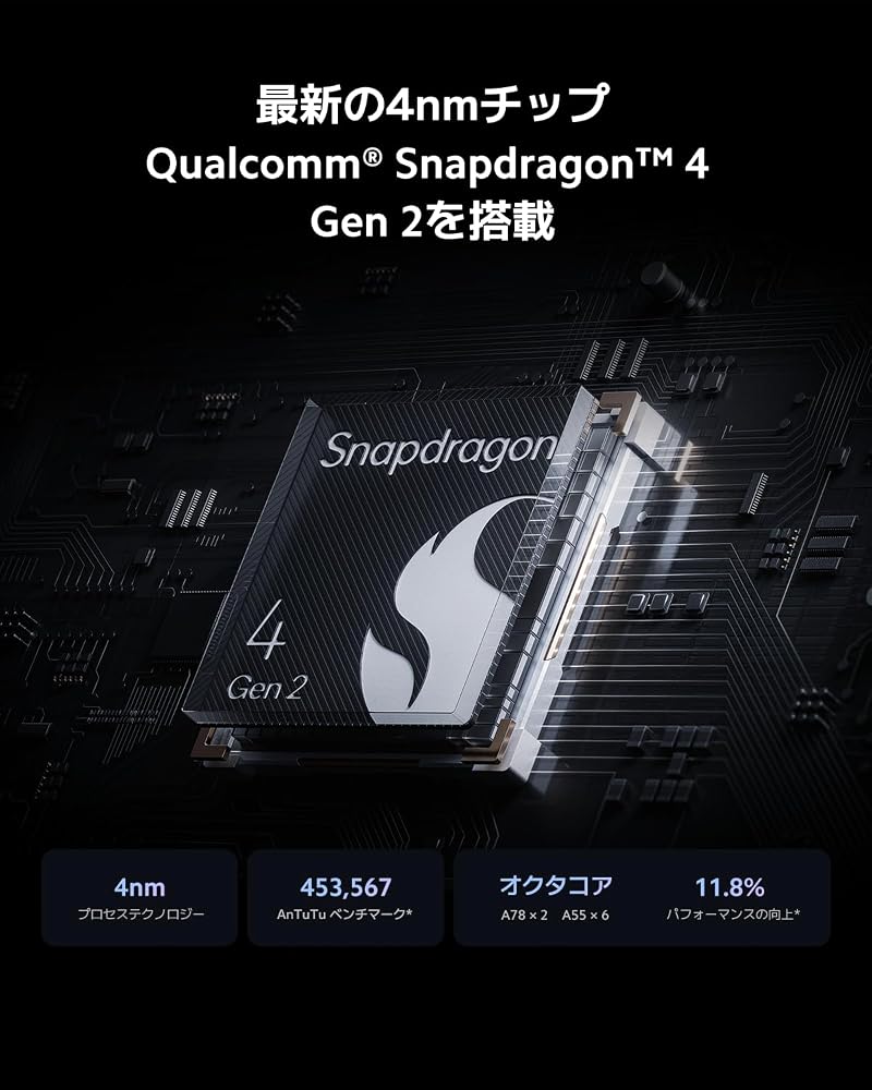 Xiaomi SIMフリースマートフォン Redmi 12 5G 8GB+256GB 6.8インチ高精細ディスプレイ ガラス背面 画像3