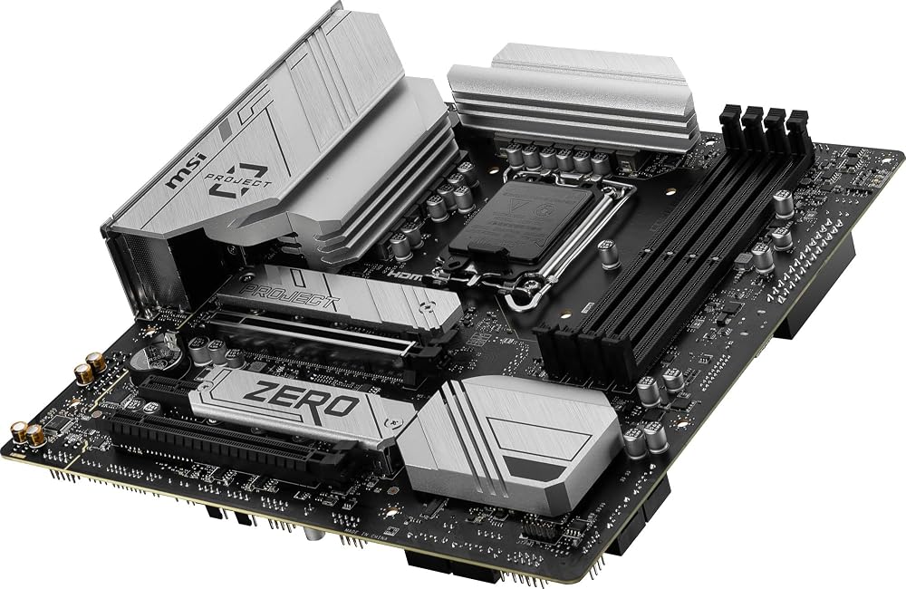 MSI B760M PROJECT ZERO Micro-ATX マザーボード LGA1700 DDR5 バックコネクト Intel 第14/13/12世代対応 国内正規品 画像5