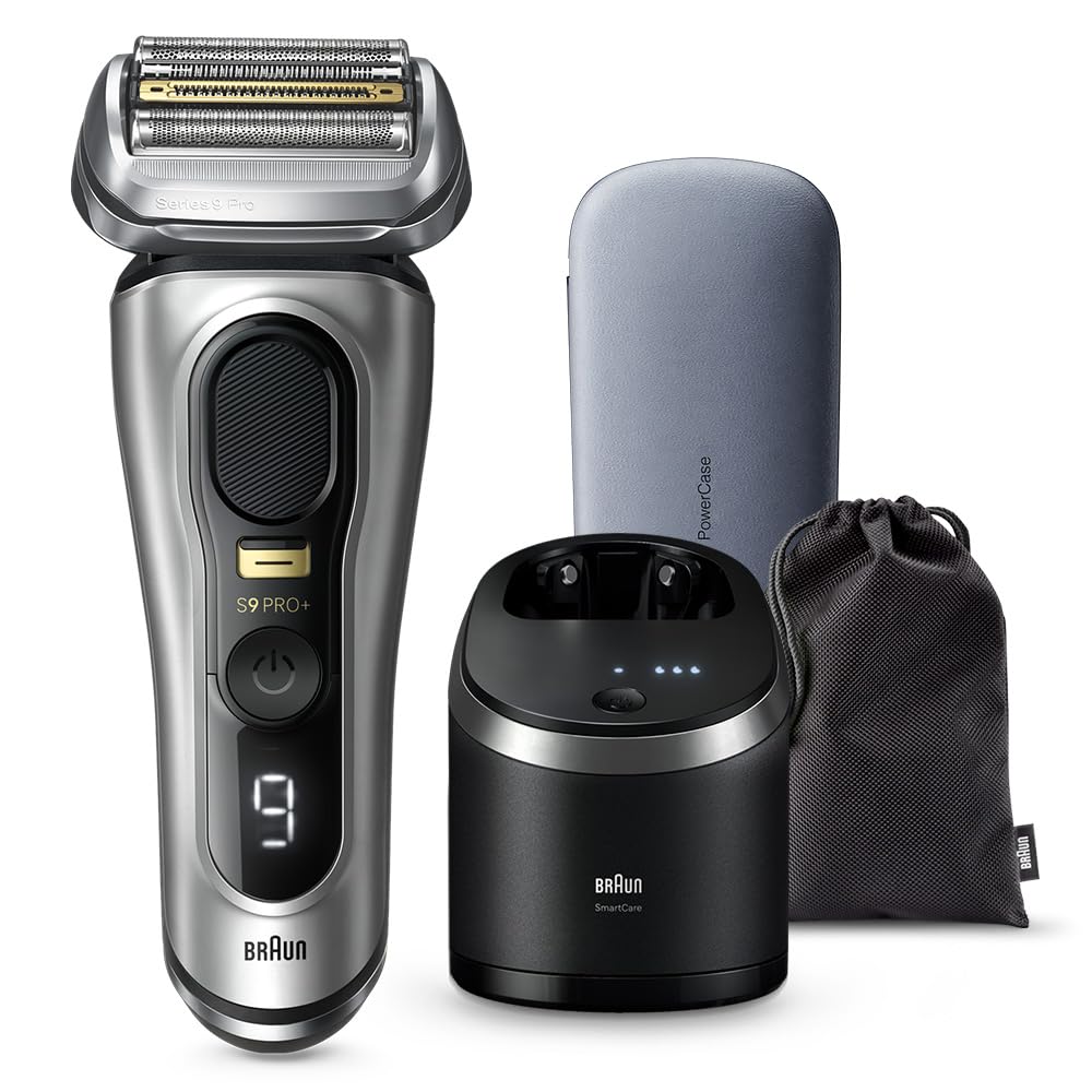 ブラウン シリーズ9 PRO+ 9577cc-V シルバー 電気シェーバー 6in1アルコール洗浄システム 充電トラベルケース付 BRAUN