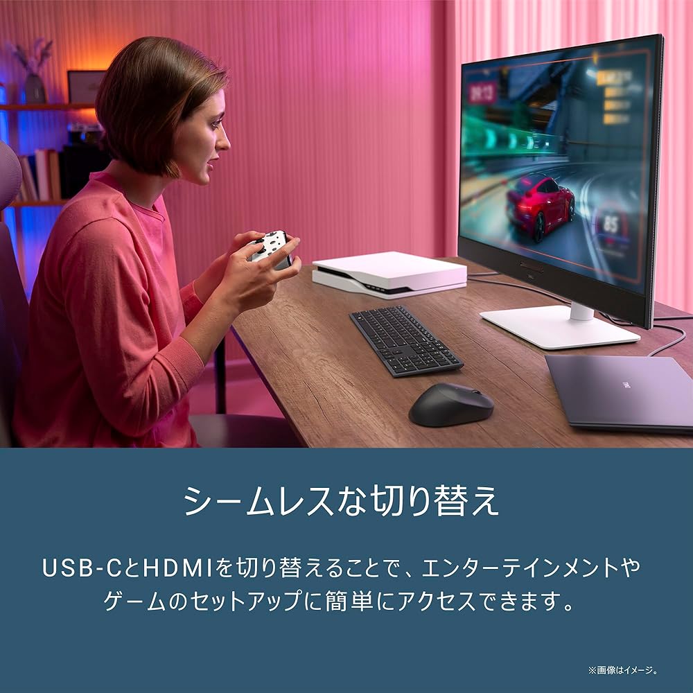 Dell S3225QC 31.6インチ 有機EL モニター(無輝点3年保証/4K/OLED,抗反射/USB-Cx1,HDMIx1/内蔵スピーカー 画像6