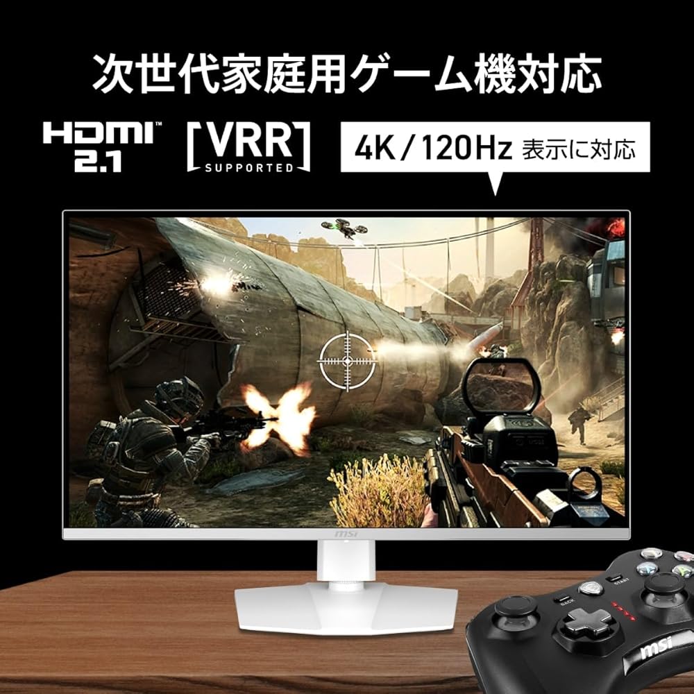 MSI QD-OLED ゲーミングモニター MPG 321URXW QD-OLED 31.5インチ/4K UHD/QD-OLEDパネル/240Hz/0.03ms(GTG 画像5