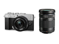 OMデジタルソリューションズ OM SYSTEM PEN E-P7 14-42mm EZダブルズームキット シルバー ミラーレス一眼カメラ 40-150mm付属 5軸手ぶれ補正