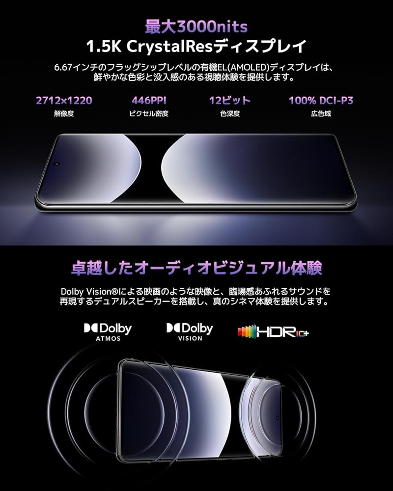 シャオミ(Xiaomi) SIMフリー スマートフォン Redmi Note Pro 14 5G 8+256GB 日本語版 2億画素 5110mAh大容量 画像4