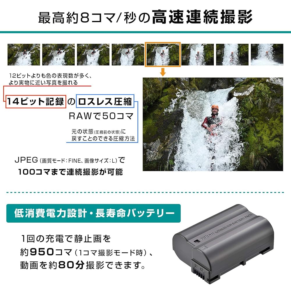 ニコン Nikon D7500 18-140 VR レンズキット D7500LK18-140 デジタル一眼レフカメラ DXフォーマット 2088万画素 4K UHD動画 画像3