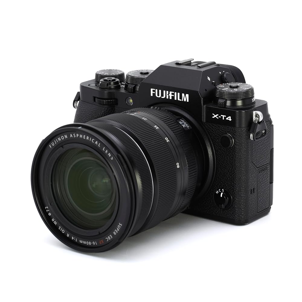 富士フイルム FUJIFILM X-T4 レンズキット X-T4LK-1680-B ブラック ミラーレス一眼カメラ APS-C 2610万画素 5軸ボディ内手ブレ補正