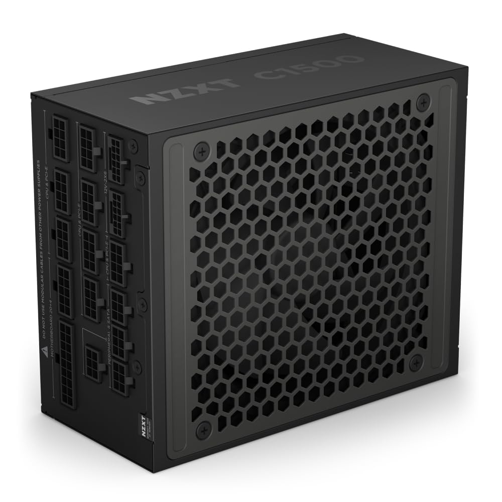 NZXT C1500 Platinum PA-5P1BB-JP PC電源ユニット ATX 3.1 フルモジュラー 100V入力時1300W 12V-2x6ケーブル2本付属