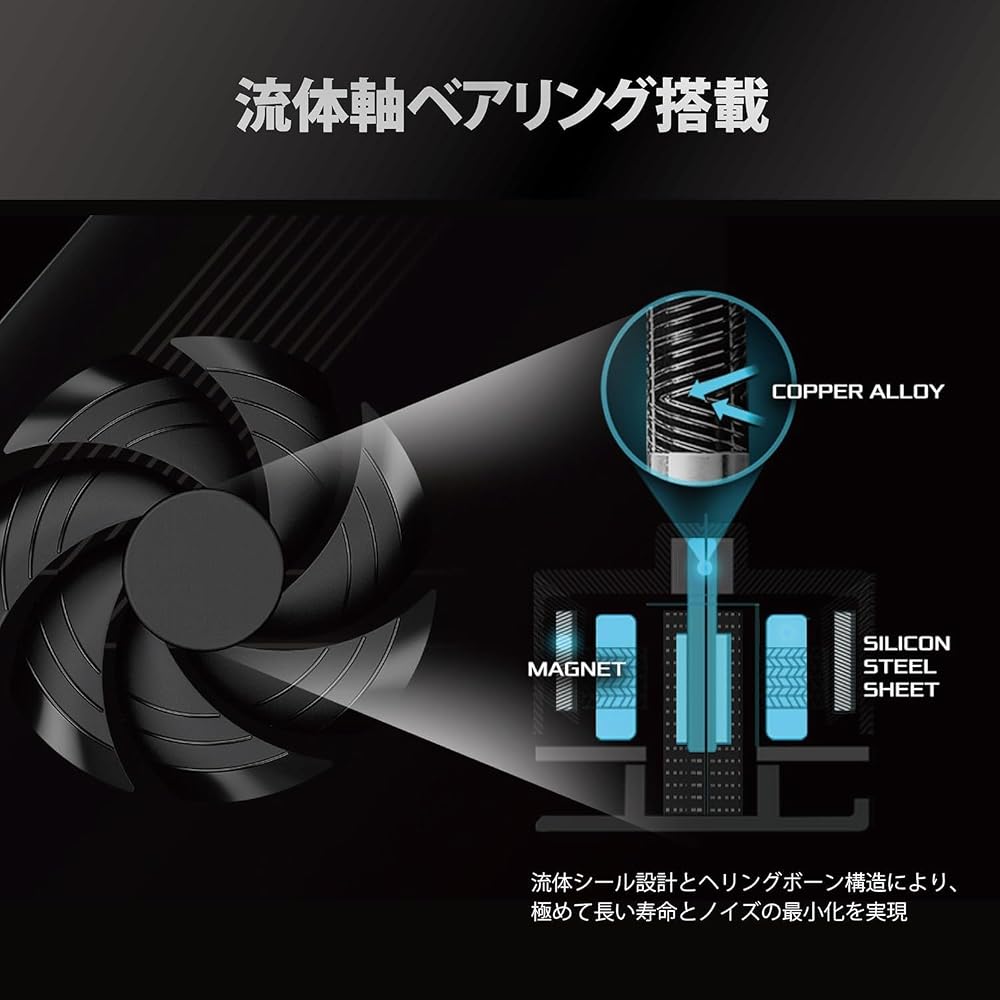 アスロック ASRock Steel Legend SL-1000G ブラック 1000W ATX電源 80PLUS GOLD ATX 3.1 PCIe 5.1対応 フルモジュラー 12V-2x6 画像3