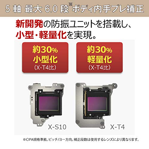 富士フイルム(FUJIFILM) ミラーレスデジタルカメラ X-S10 Wズームレンズキット F X-S10LK-1545/50230 ブラック 画像5