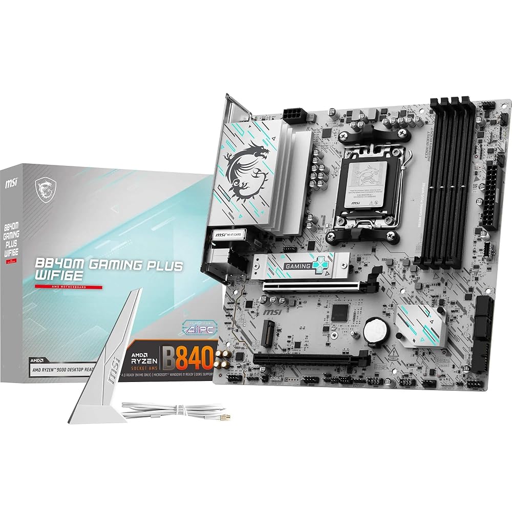 MSI B840M GAMING PLUS WIFI6E Micro-ATX ゲーミングマザーボード MB6805