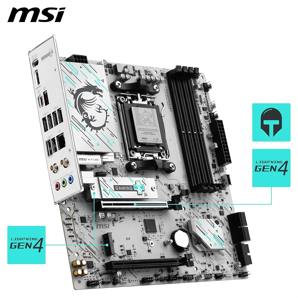 MSI B840M GAMING PLUS WIFI6E Micro-ATX ゲーミングマザーボード MB6805 画像5