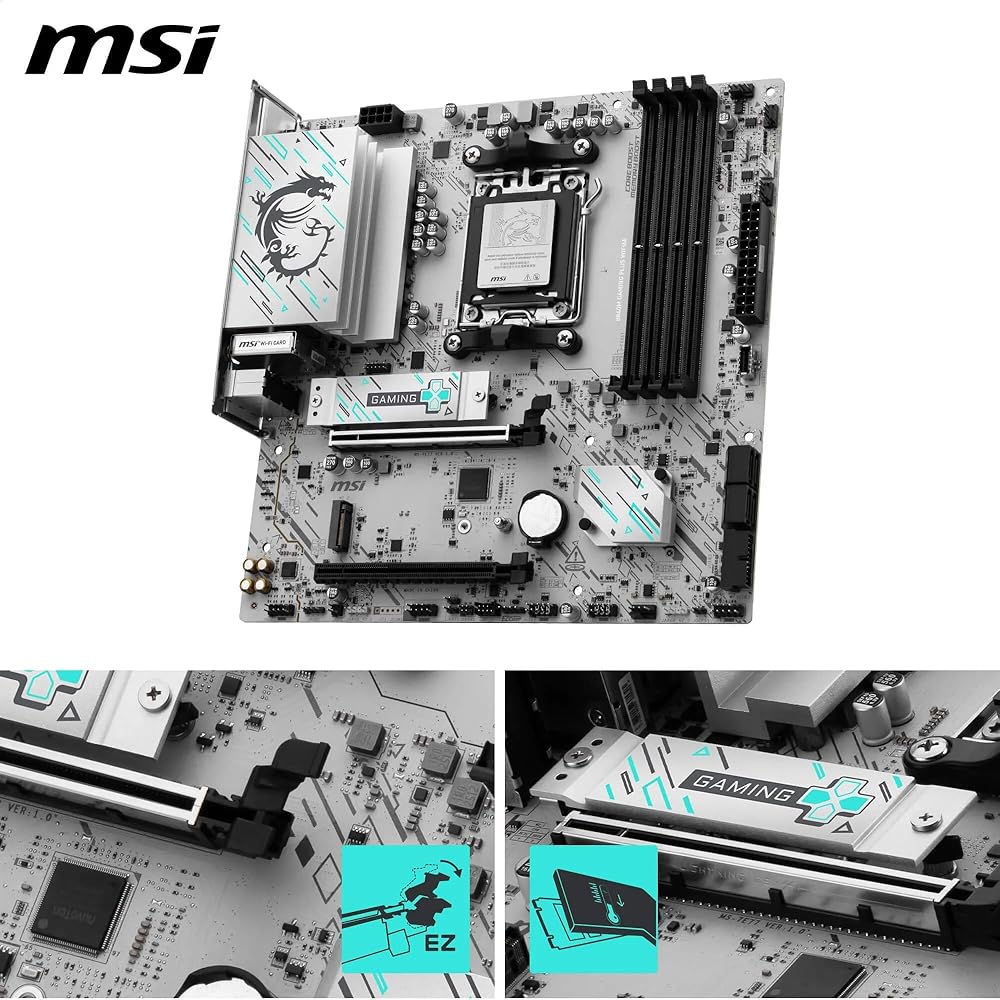 MSI B840M GAMING PLUS WIFI6E Micro-ATX ゲーミングマザーボード MB6805 画像3