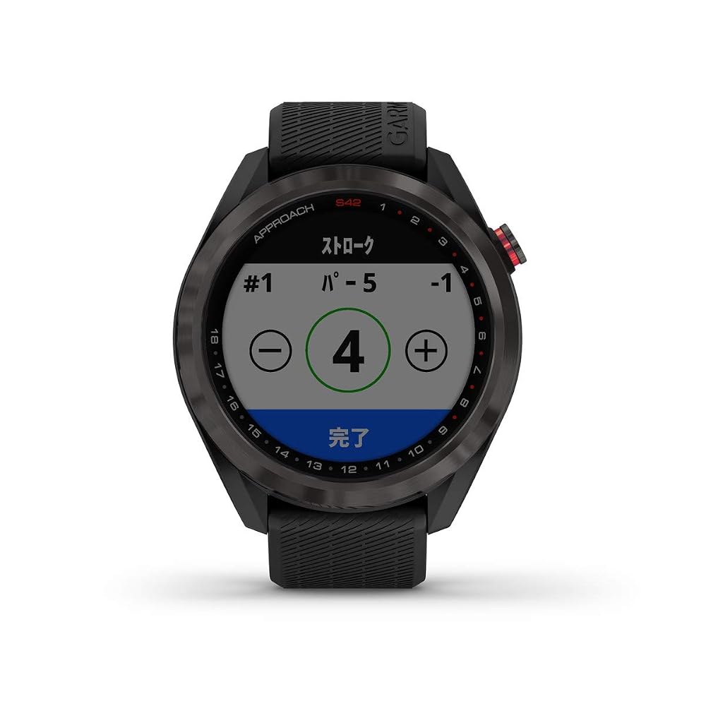 GARMIN(ガーミン) ゴルフナビ GPS Approach S42 ブラック【日本正規品】 010-02572-20 小