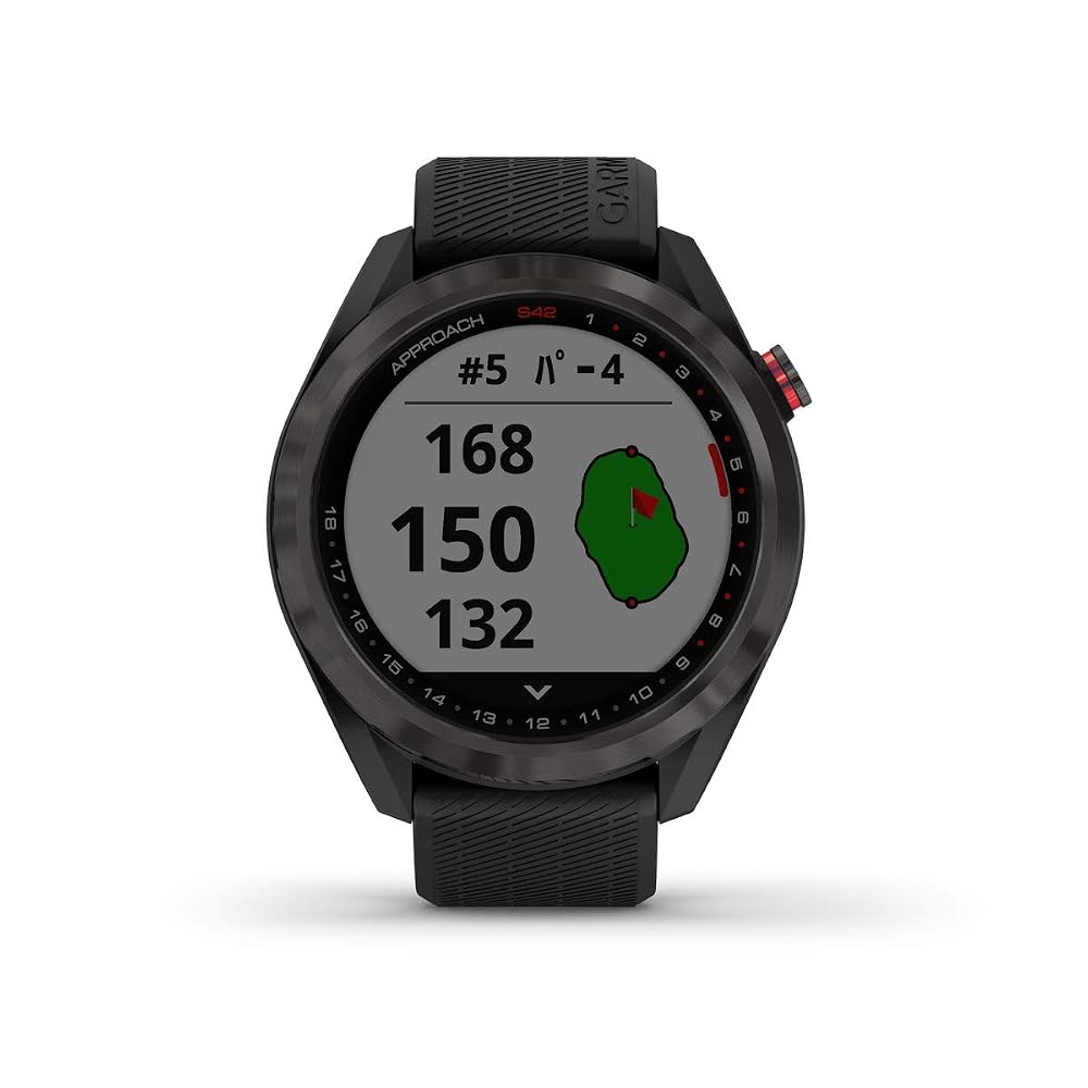 GARMIN(ガーミン) ゴルフナビ GPS Approach S42 ブラック【日本正規品】 010-02572-20 小