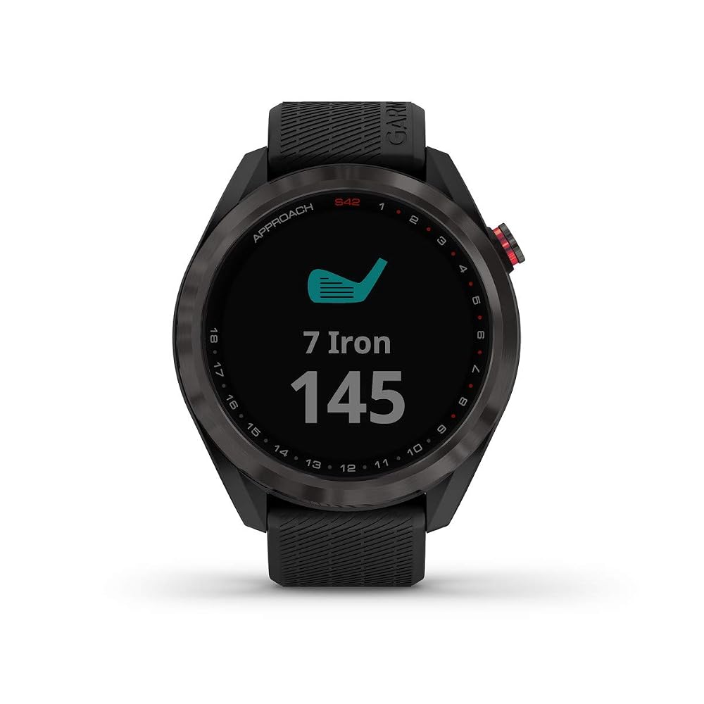 GARMIN(ガーミン) ゴルフナビ GPS Approach S42 ブラック【日本正規品】 010-02572-20 小