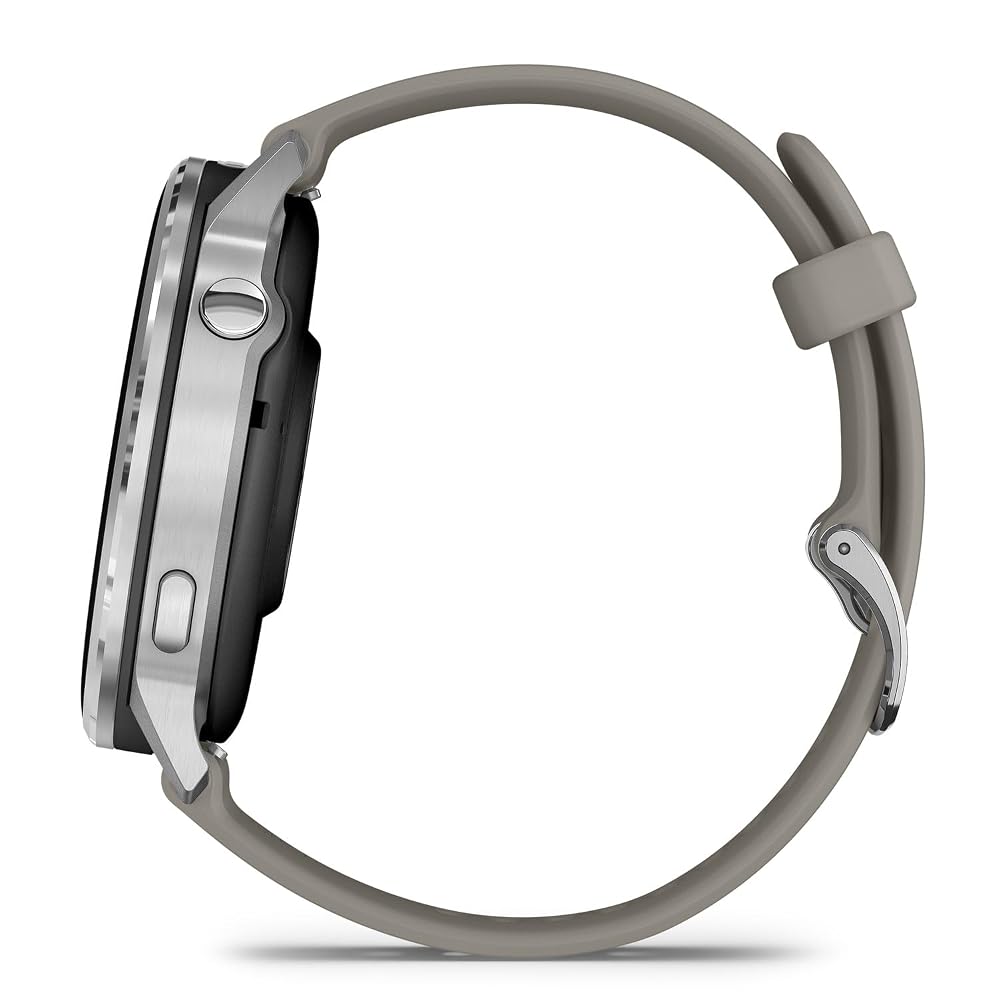 GARMIN(ガーミン)Venu 4 Silver/Gray 45mm スマートウォッチ AMOLED ディスプレイ ロングバッテリー 健康 フィットネス ワークアウト Suica対応