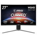 MSI ゲーミングモニター MAG 27CQ6PF 27インチ/湾曲/WQHD/RAPID VA/180Hz/0.5ms(GTG)/AMD FreeSync/HDR/HDMI 2.0b/DP1.4/チルト・高さ調整/メーカー3年保証
