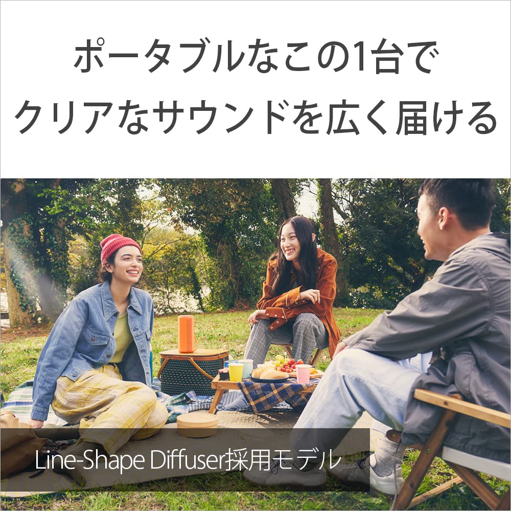 ソニー SONY SRS-XE200 DC オレンジ Bluetoothスピーカー 防水・防じんIP67 ハンズフリー通話 画像5
