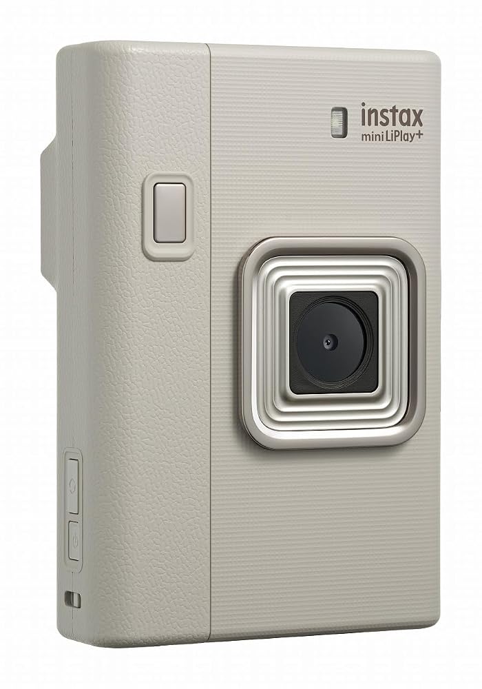 富士フイルム チェキ instax mini LiPlay+ サンドベージュ ハイブリッドインスタントカメラ セルフィーカメラ搭載 画像3