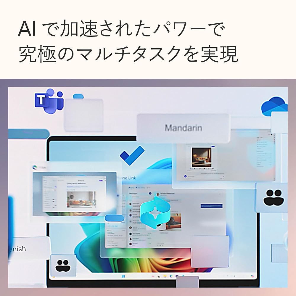 マイクロソフト ノートパソコン Surface Laptop 第7世代 13.8インチ Snapdragon X Elite メモリ16GB SSD1TB プラチナ ZXX-00020 画像5