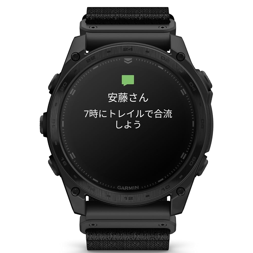 ガーミン GARMIN tactix 8 AMOLED 51mm GPSスマートウォッチ ミリタリー タクティカル Suica対応 心電図 ブラック 010-03406-12 画像4