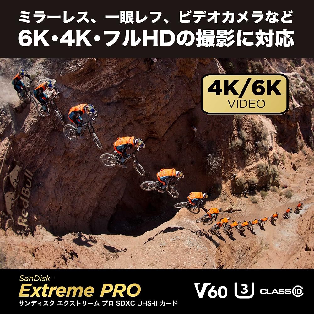 サンディスク SDカード 512GB SDXC Extreme PRO UHS-II V60 U3 Class10 読取最大280MB/s SanDisk SDSDXEP-512G-GHJIN 画像3