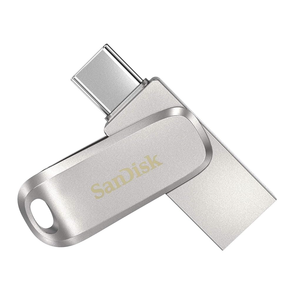 サンディスク USBメモリ 1TB Ultra Dual Drive Luxe Type-C/Type-A両対応 メタル シルバー SDDDC4-1T00-G46