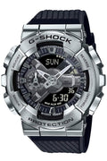 カシオ G-SHOCK ジーショック 腕時計 メンズ メタルカバード アナデジ 20気圧防水 ブラック×シルバー GM-110-1AJF