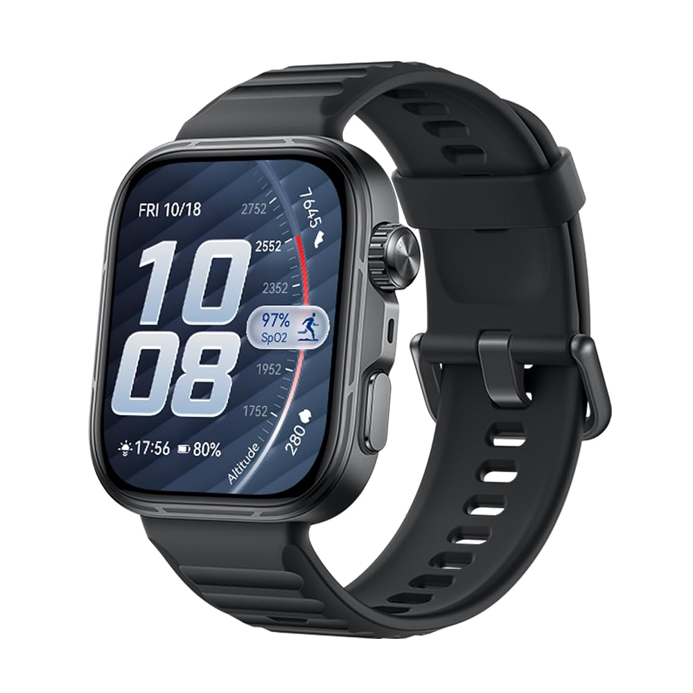 ファーウェイ HUAWEI WATCH FIT 5 Pro スマートウォッチ 1.92インチAMOLED GPS内蔵 心電図 サファイアガラス ブラック NKI-B29