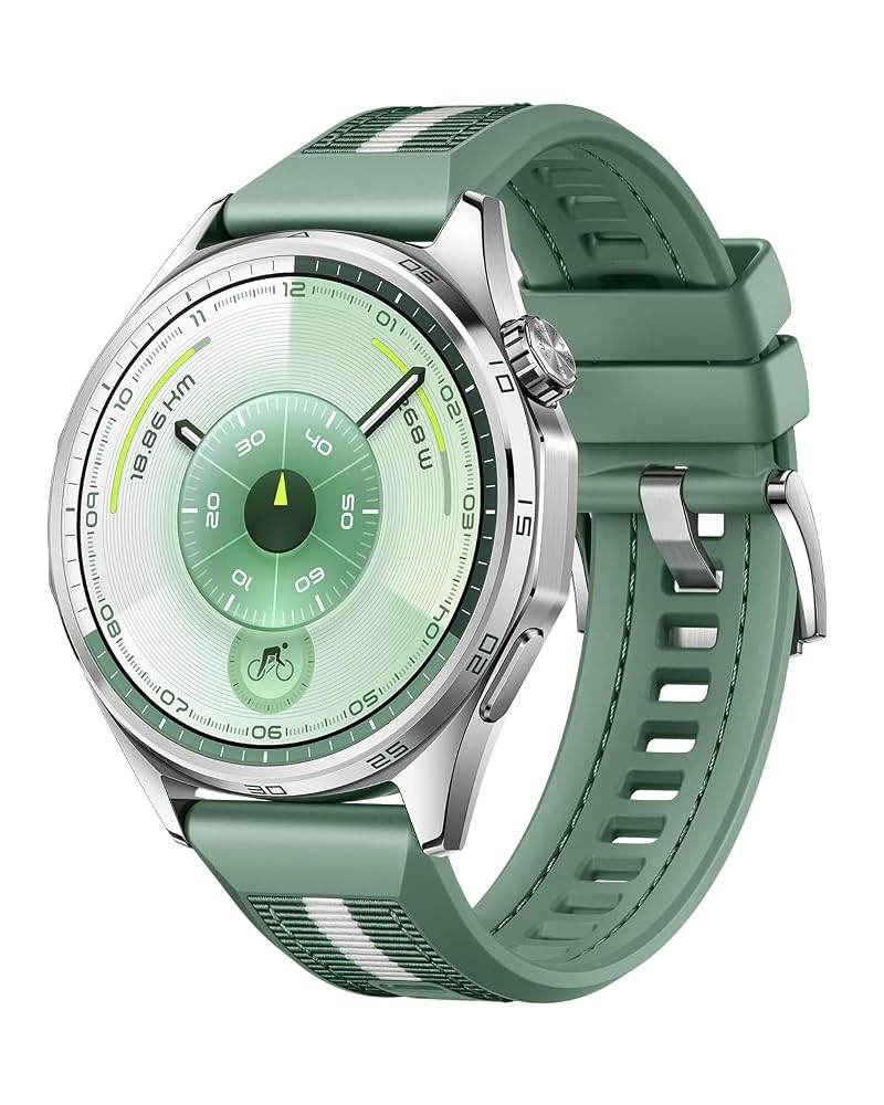ファーウェイ HUAWEI WATCH GT 6 46mm スマートウォッチ GPS内蔵 1.47インチAMOLED 最長21日間バッテリー グリーン Atum-B19W