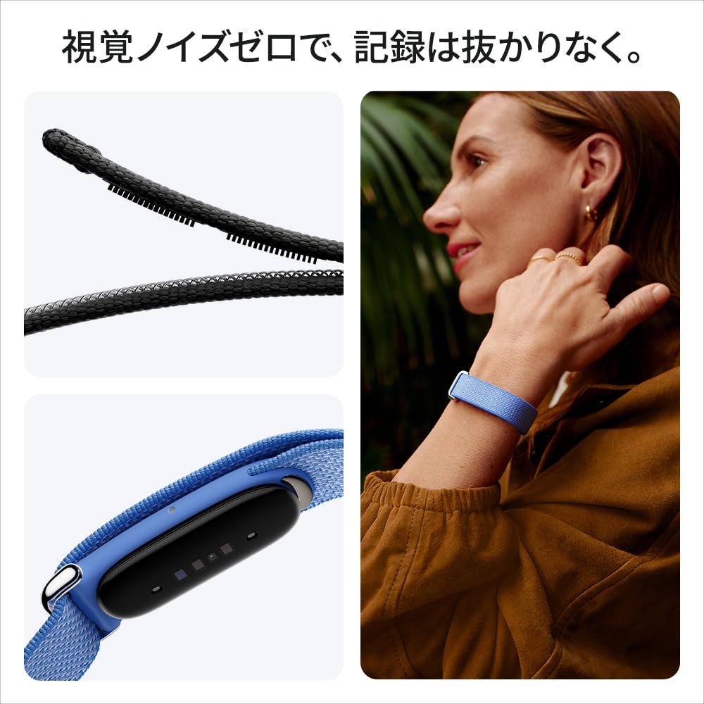 Google Fitbit Air スマートバンド 活動量計 スクリーンレス 睡眠計測 最大7日間バッテリー オブシディアン/マットブラック GA09509-AU