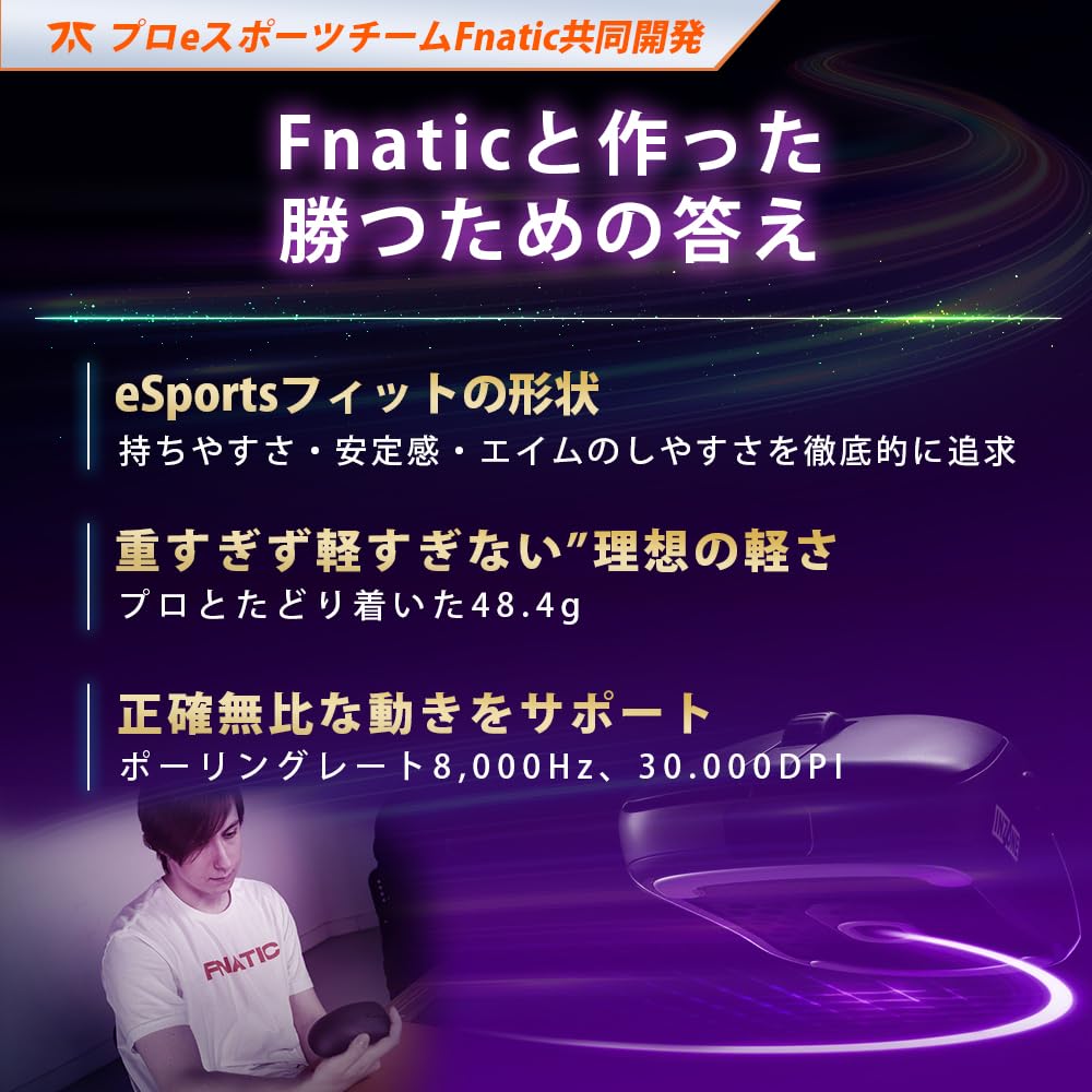 ソニー ゲーミングマウス INZONE Mouse-A ブラック ワイヤレス 軽量約48.4g 8000Hz 30000dpi MSE-G500