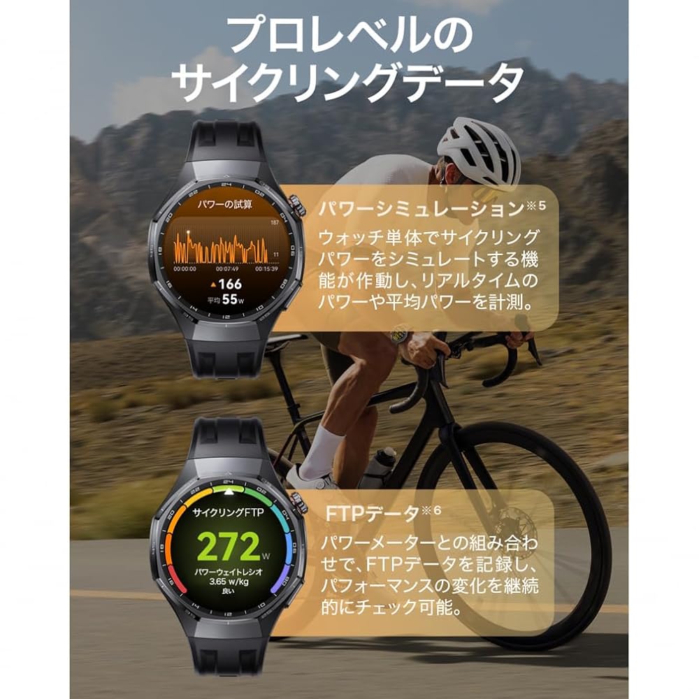 ファーウェイ スマートウォッチ HUAWEI WATCH GT 6 Pro 46mm ブラック GPS 心電図 21日間バッテリー Atum-B29F