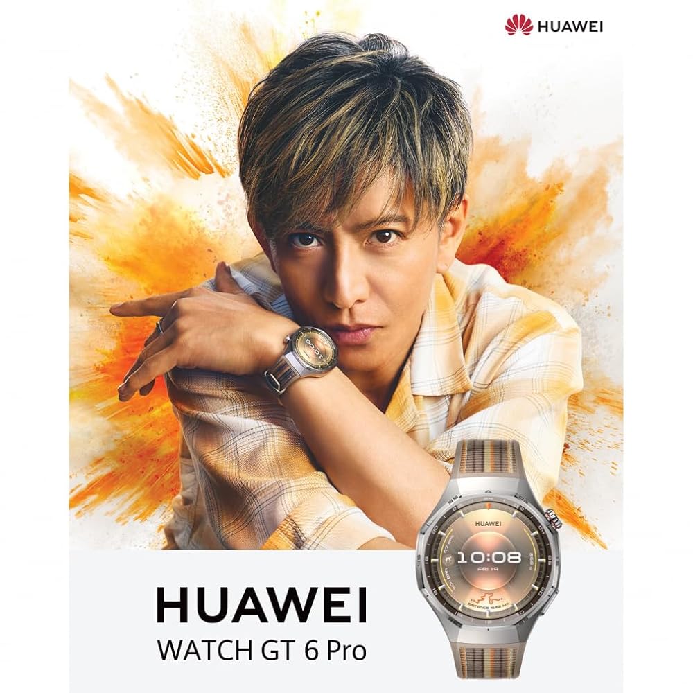 ファーウェイ スマートウォッチ HUAWEI WATCH GT 6 Pro 46mm ブラック GPS 心電図 21日間バッテリー Atum-B29F
