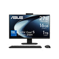 ASUS 一体型デスクトップパソコン V400 AiO 27インチ Core 5 210H メモリ16GB SSD1TB DVDドライブ付 ブラック V470VAK-BPE104W