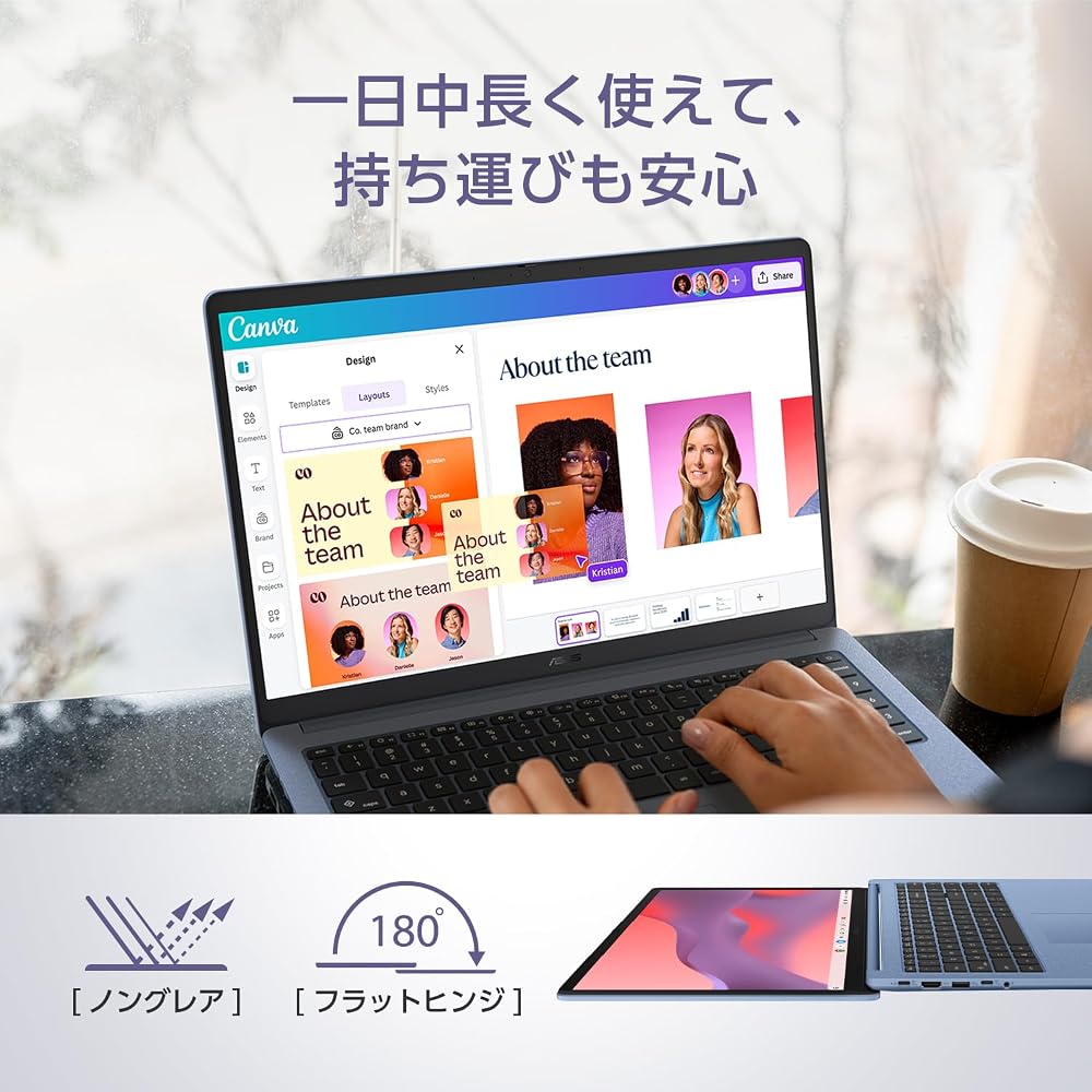 ASUS ファブリックブルー Chromebook CM15 ノートパソコン 15.6インチ Kompanio 540 メモリ4GB 64GB CM1505CM4A-464BU