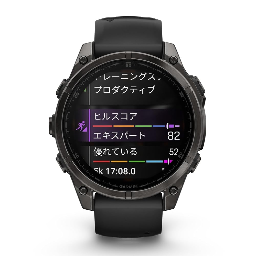 ガーミン GARMIN スマートウォッチ fenix 8 AMOLED 47mm Sapphire Ti Carbon Gray DLC/Black 010-02904-27
