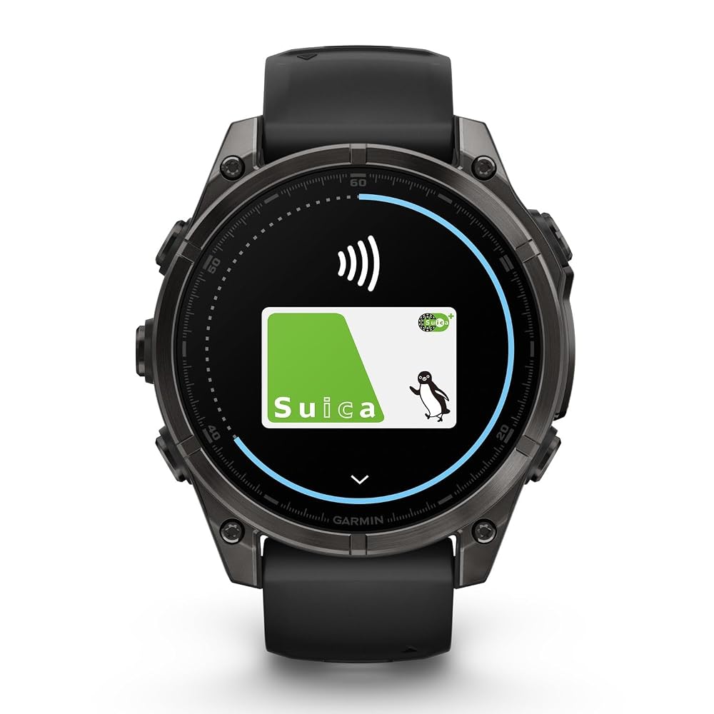ガーミン GARMIN スマートウォッチ fenix 8 AMOLED 47mm Sapphire Ti Carbon Gray DLC/Black 010-02904-27