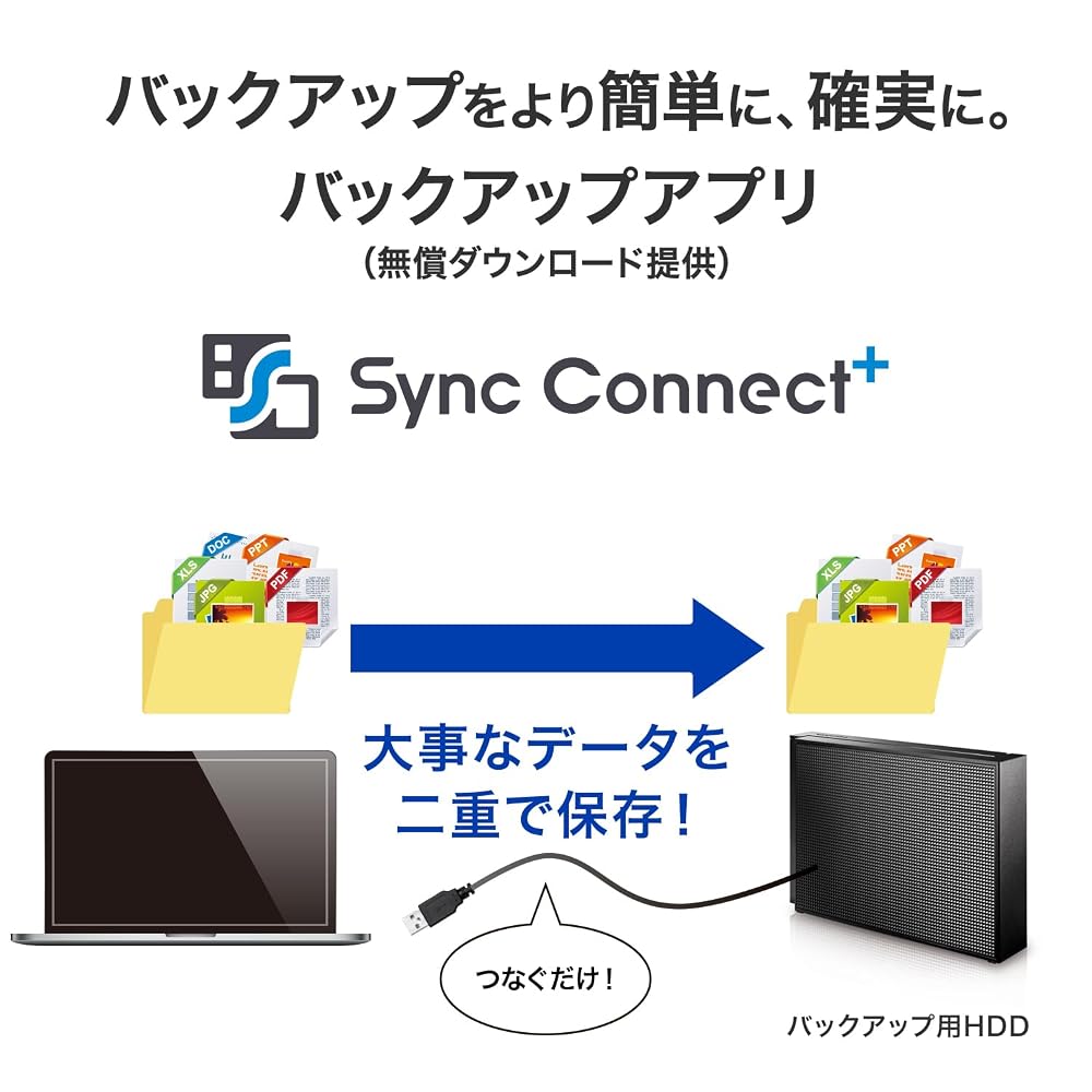 アイ・オー・データ 外付けHDD 24TB CMRドライブ USB 5Gbps 診断・データ抹消アプリ付 横置き縦置き HDCX-UT24P/E