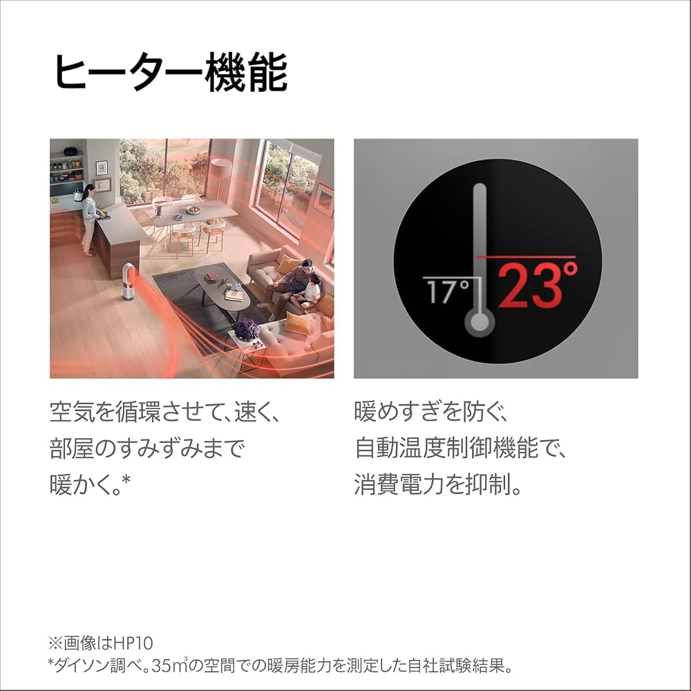 ダイソン Dyson Purifier Hot+Cool HP2 De-NOx 空気清浄ファンヒーター 扇風機 ホワイト/ゴールド HP12 WG