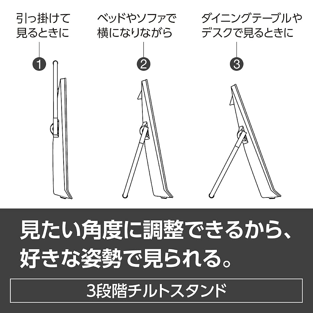 パナソニック ポータブルテレビ 19V型 プライベート・ビエラ ハイビジョン液晶 ネット動画対応 ブラック UN-19FB10H