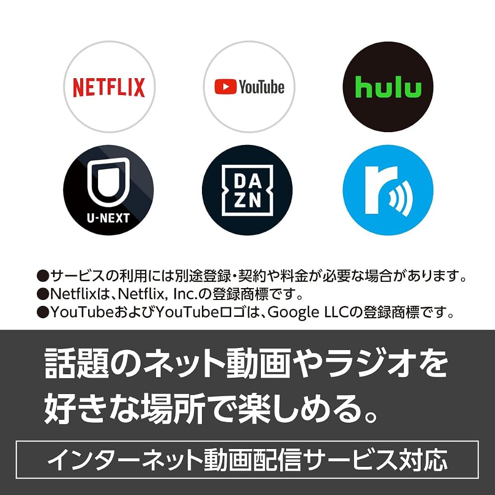 パナソニック ポータブルテレビ 19V型 プライベート・ビエラ ハイビジョン液晶 ネット動画対応 ブラック UN-19FB10H