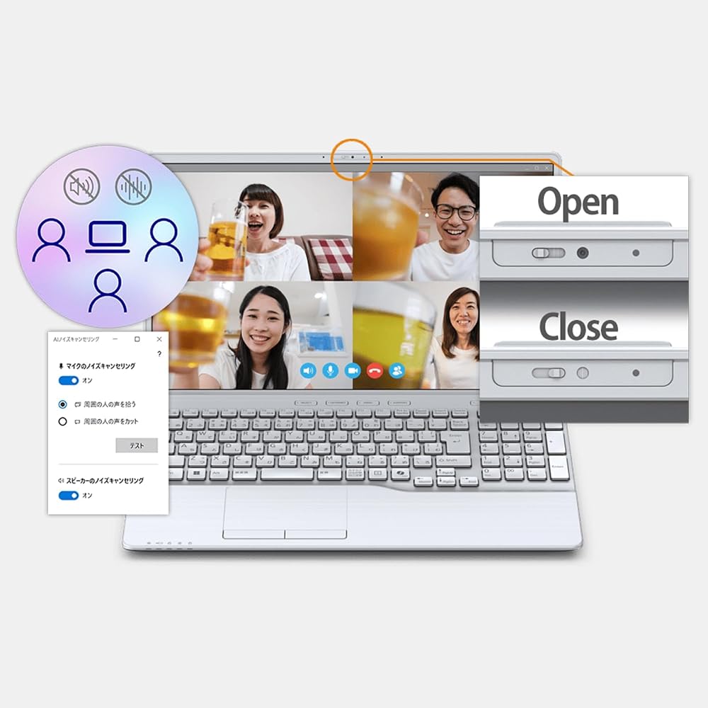 富士通 FMV ノートパソコン WA1-L1 15.6型 Ryzen 7 16GB SSD512GB スーパーマルチ ファインシルバー K0A40006JP