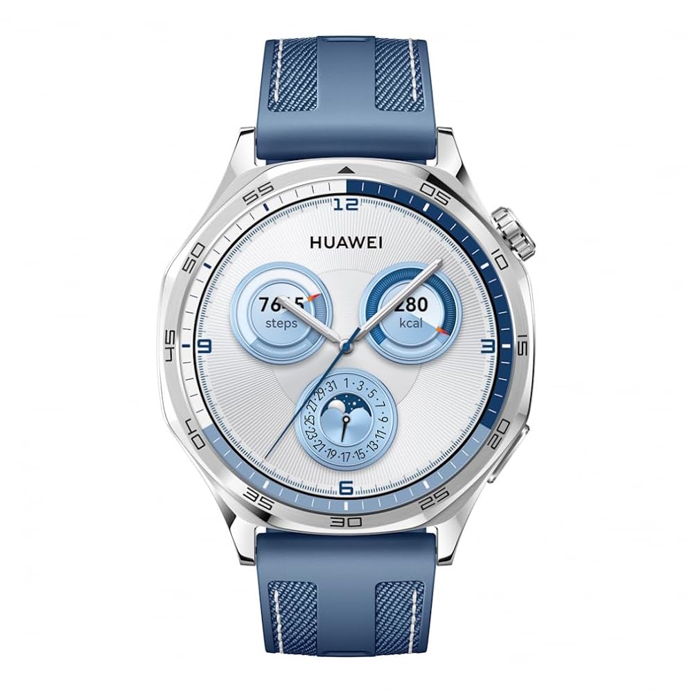 ファーウェイ HUAWEI スマートウォッチ WATCH GT 5 ブルー GPSゴルフナビ 距離計 2300コース以上 0805506404